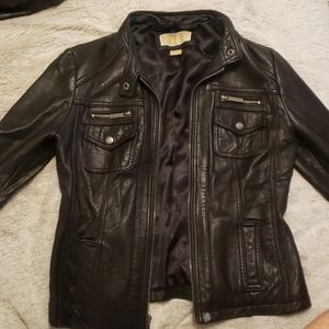 Michael Kors Leather Moto jacket